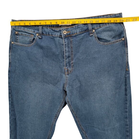 Smith & Mills Stretch Jeans Mens Blue Straight Leg Denim Size 42x32 - Picture 7 of 10